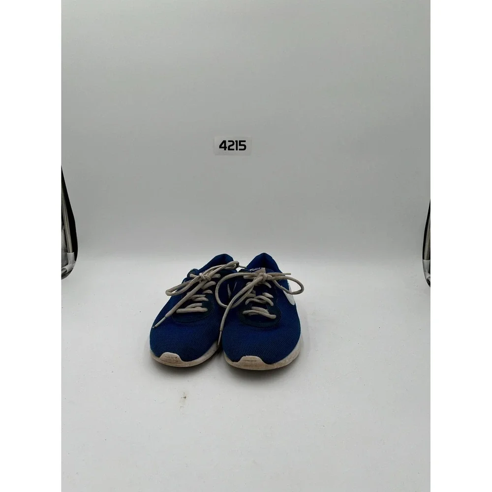 Nike Tanjun AR9864-400 Running Sneakers Big Kids US 6YW Blue White Mesh Lace Up